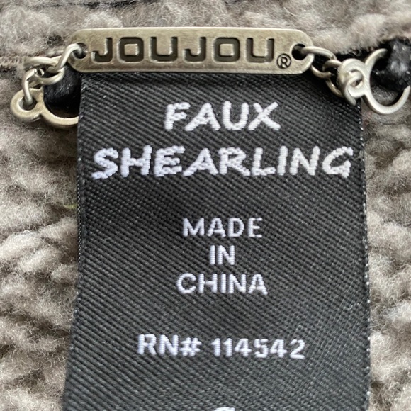 JOU JOU FAUX LEATHER BIKER JACKET - Picture 14 of 14